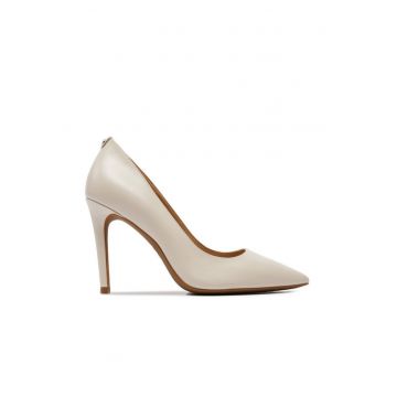 Pantofi pentru dama -  stiletto - bej - piele naturala