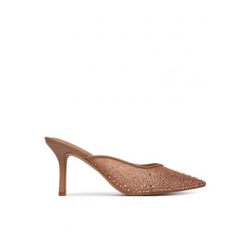 Pantofi  stiletto maro - Maro