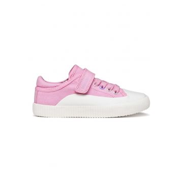 Tenisi copii -  velcro - roz - textil