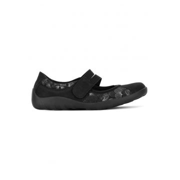 Balerini dama -  Textil - Negru