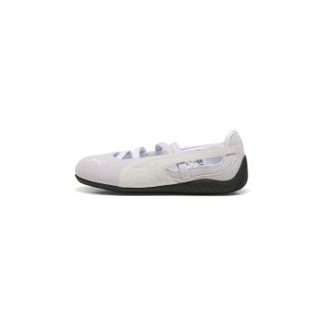 Balerini de piele intoarsa Speedcat - Alb/Roz pal/Bej deschis