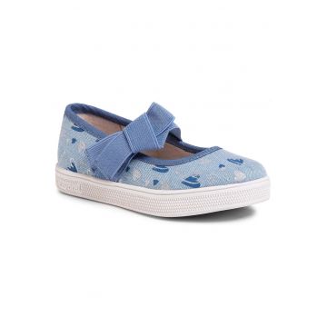 Balerini Mary Jane cu bareta elastica -
