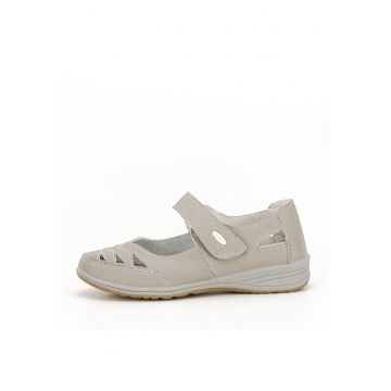 Balerini piele naturala Anisoara gri 8011 - Gri