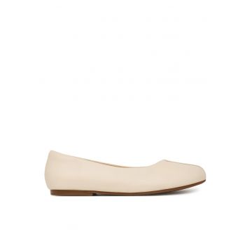 Balerini -  Piele naturala - Bej -