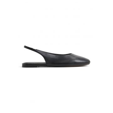 Balerini slingback din piele Dropwave - Negru