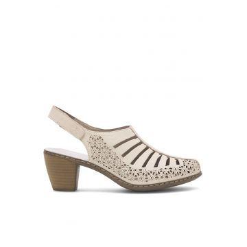 Botine dama -  Bej - Piele naturala 40959-60