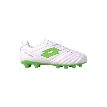 Ghete fotbal copii  Stadio 705 FG JR - design clasic - sintetic - pentru gazon natural - alb verde