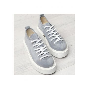 Pantofi casual din piele intoarsa Play - Albastru azur