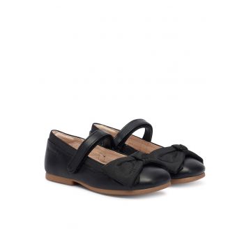 Pantofi copii  piele ecologică negru - Negru