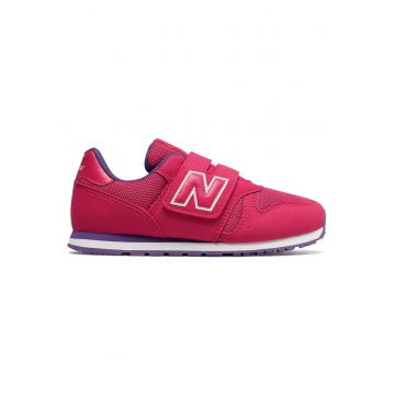 Pantofi copii  YV373PY - piele sintetica si tricot - talpa din spuma EVA - curea velcro - rosu