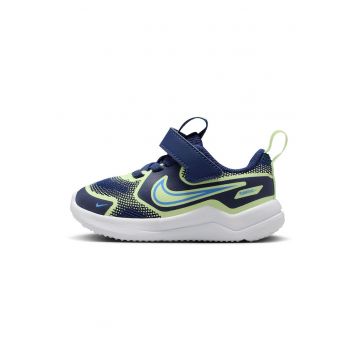 Pantofi Cosmic cu inchidere velcro pentru alergare - Bleumarin/Verde fistic