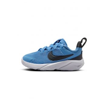 Pantofi cu insertii sintetice - pentru alergare Star Runner 4 - Negru/Albastru lavanda