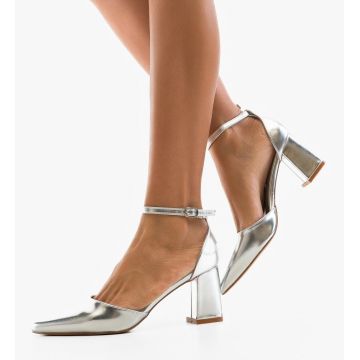Pantofi dama Abes Argintii