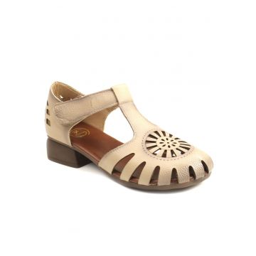 Pantofi dama decupati 631 - Bej