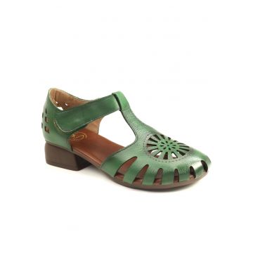Pantofi dama decupati 631 - Verde
