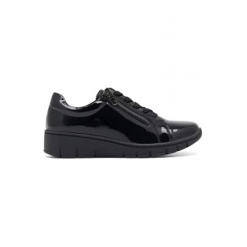 Pantofi dama -  Negru - Sintetic