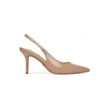 Pantofi dama -  piele ecologica - bej -