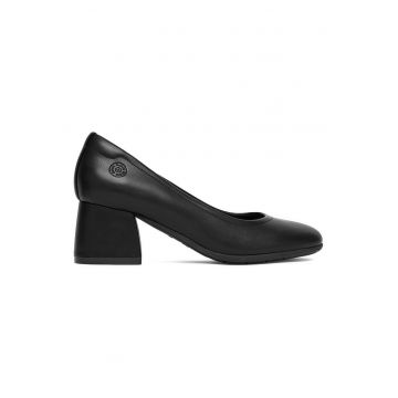 Pantofi dama -  piele ecologica - negru