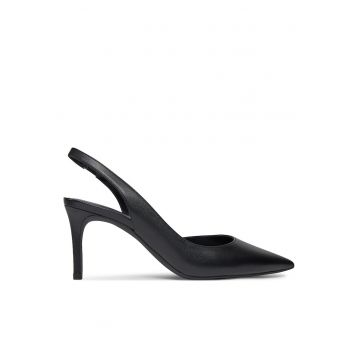 Pantofi dama -  Piele naturala - Negru -