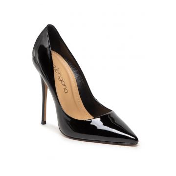 Pantofi dama -  stiletto - negru - piele naturala EL-05-02-000198 -