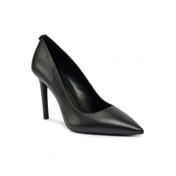 Pantofi dama -  stiletto - negru - piele naturala -