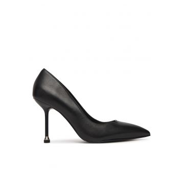 Pantofi dama -  tocuri - piele naturala - negru