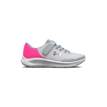 Pantofi GPS Pursuit 3 cu velcro - pentru alergare - Gri deschis/Fucsia/Argintiu