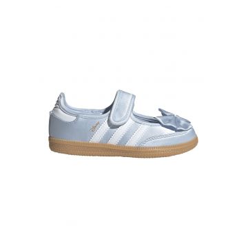 Pantofi Mary Jane Samba - Alb/Albastru deschis