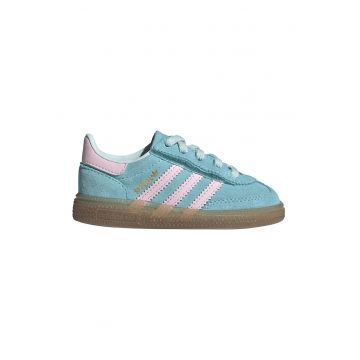 Pantofi Spezial din piele intoarsa pentru handbal - Roz pal/Albastru deschis