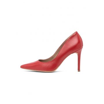 Pantofi stiletto de piele Linsey - Coral