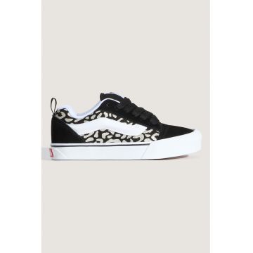 Tenisi din piele intoarsa cu animal print Knu Skool - Auriu/Negru