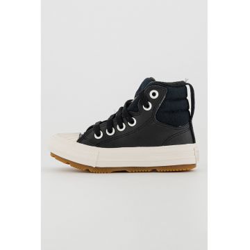 Tenisi inalti de piele Chuck Taylor All Star Berkshire - Negru