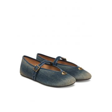 Balerini CDE51 -  Textil - Albastru