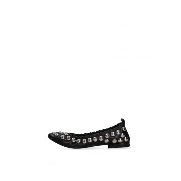 Balerini cu nituri Aurelia Plus - Negru