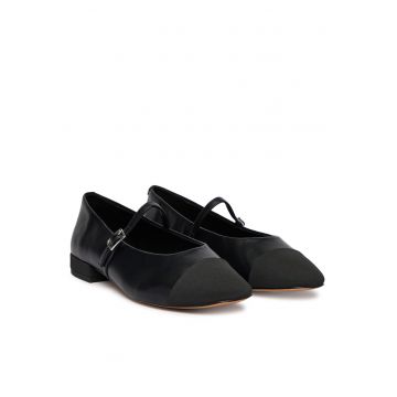 Balerini dama 14193441 -  Piele ecologica - Negru