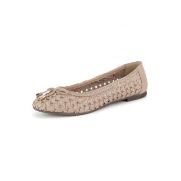 Balerini dama -  piele naturala - bej -