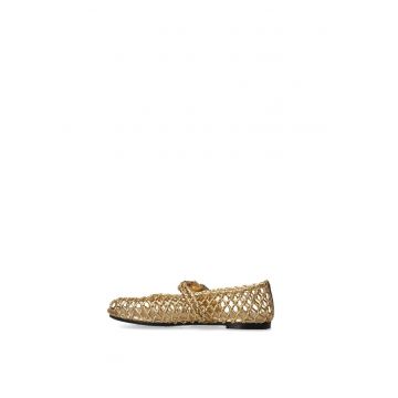 Balerini de piele cu design perforat Coralia Chic