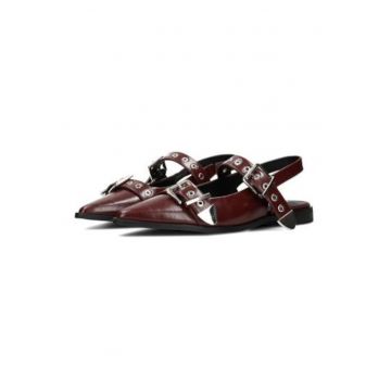 Balerini slingback din piele ecologica