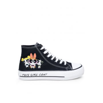Pantofi copii - 43029 -  Textil - Negru