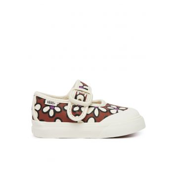 Pantofi copii -  balerini - maro - din material textil