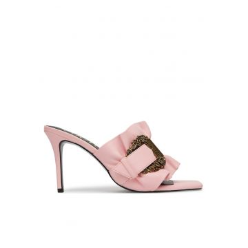 Pantofi cu toc dama  piele ecologica -