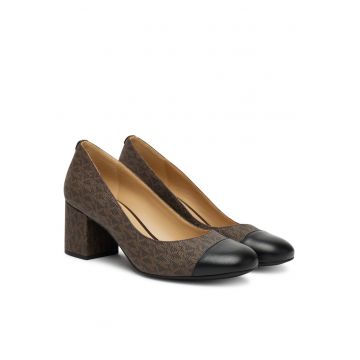 Pantofi dama -  clasic - maro - piele ecologica