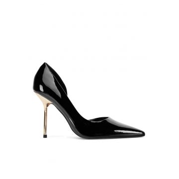 Pantofi dama -  CWF0003-04 - eleganti - cu toc inalt - negru -