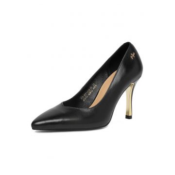 Pantofi dama -  stiletto - piele naturala - negru