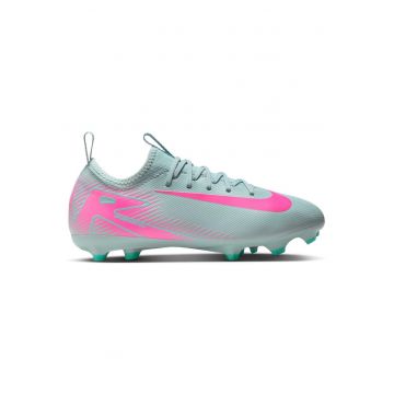 Pantofi fotbal copii -  Mercurial Vapor 16 Academy - FG/MG - gri alb - textil plasa