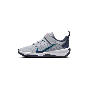 Pantofi Omni Multi-Court cu inchidere velcro pentru tenis - Gri cenusiu