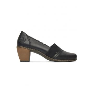 Pantofi -  piele naturala - negru - pentru dama -