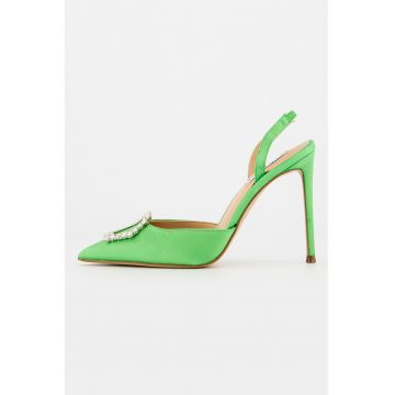 Pantofi slingback cu aplicatie cu strasuri Vionnet - Verde