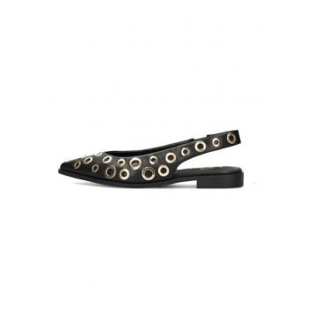 Pantofi slingback din piele ecologica cu nituri Julie