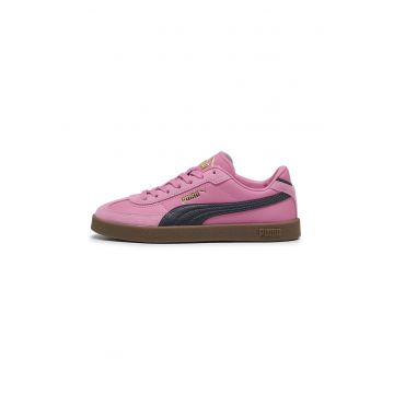 Pantofi sport Club II Era cu detalii din piele intoarsa - Auriu/Negru/Roz